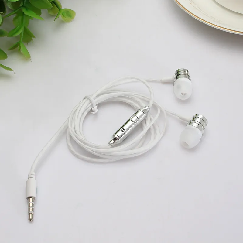 In-Ear Sport Earphone Wired Super Bass 3.5mm Colorful Headset Earbud with Microphone HandsFree for Xiaomi Samsung