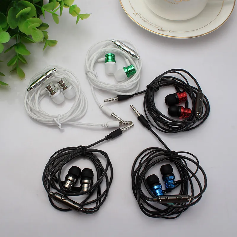 In-Ear Sport Earphone Wired Super Bass 3.5mm Colorful Headset Earbud with Microphone HandsFree for Xiaomi Samsung