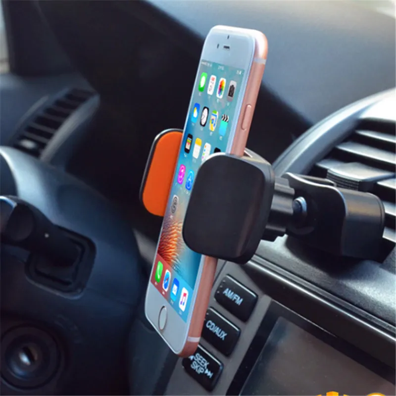 CD Slot Car Phone Holder 360 Degree Rotation Rotatable Car Mounts Air Vent Stand Mobile Cell Phone Bracket Compatible Support For iphone 11