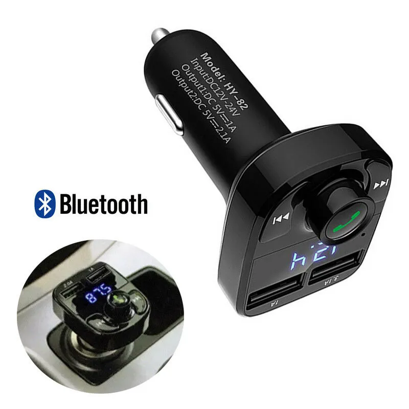 X8 FM Transmitter Aux Modulator Bluetooth Handsfree Kit Audio MP3 Player with 3.1A Quick Charge Dual USB Car Charger Accessorie