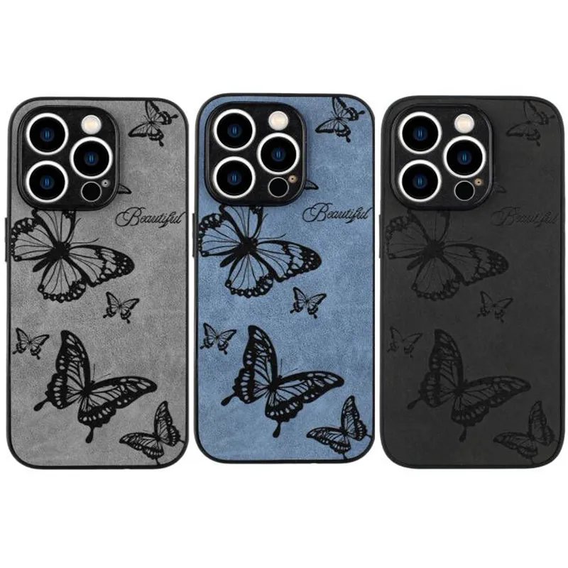 Flower Butterfly PU Leather Hard PC TPU Cases For Samsung S24 Ultra S23 Plus A04S A55 A35 A05S A05 A15 A25 A34 A54 A14 A23 Fashion Floral Rose Sakura Phone Back Cover