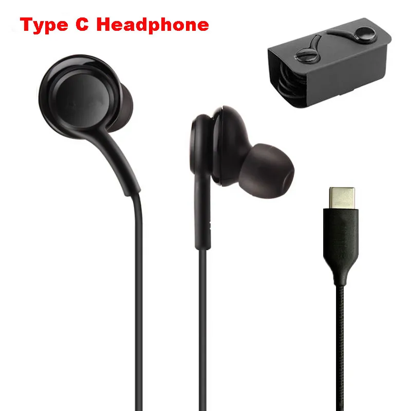 OEM Quality USB C Jack Headphones for Note 10 Plus S20 Ultra Wired Headset for Samsung Galaxy A8S A9S Type C Plug Earphone