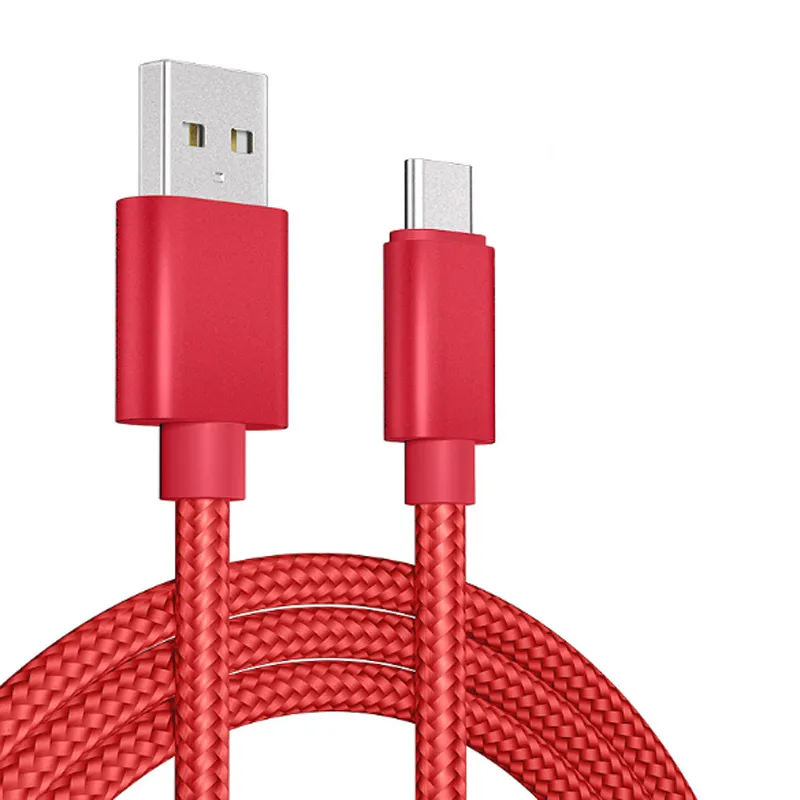 USB Cable Type C cable Adapter Data Sync Metal Charging Phone Adapter Thickness Strong Braided micro usb cable