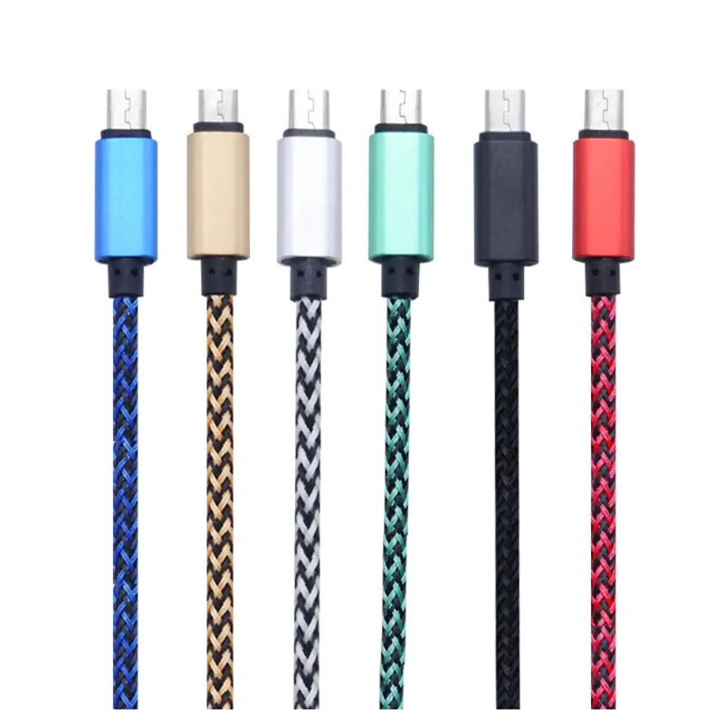 2A USB Cables Type C Data Sync Charging Phone Adapter Thickness Strong Braided micro Cable