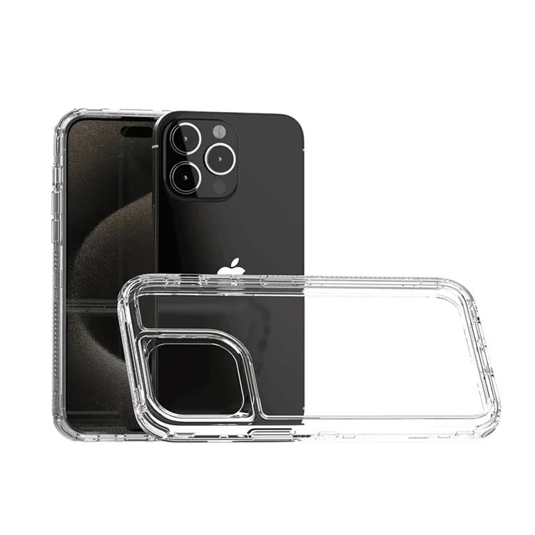 360 transparent Acrylic+PC+TPU 3 in 1 for iphone 16 case mobile covers for iphone 14 15 16 pro max case