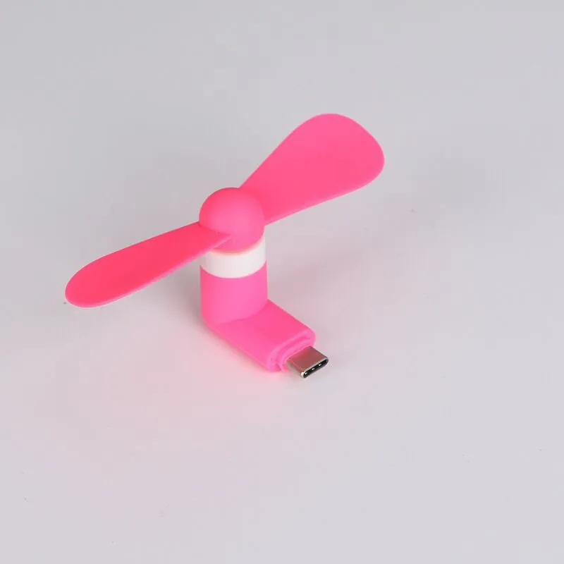 Wholesale Micro Portable USB Mini Fan Phone Accessory For Android Smartphone Random Color DHL 