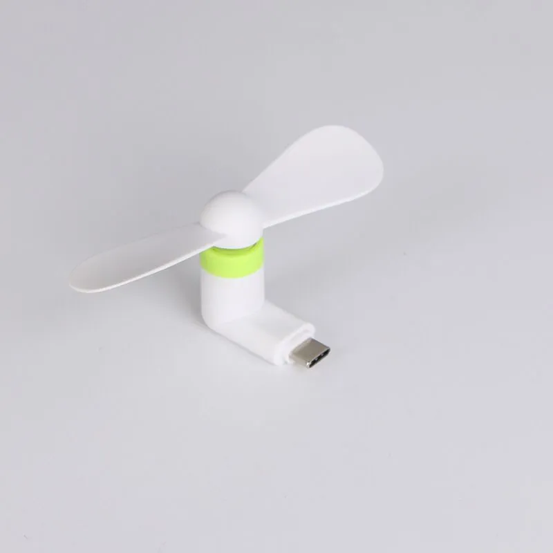 Wholesale Micro Portable USB Mini Fan Phone Accessory For Android Smartphone Random Color DHL 