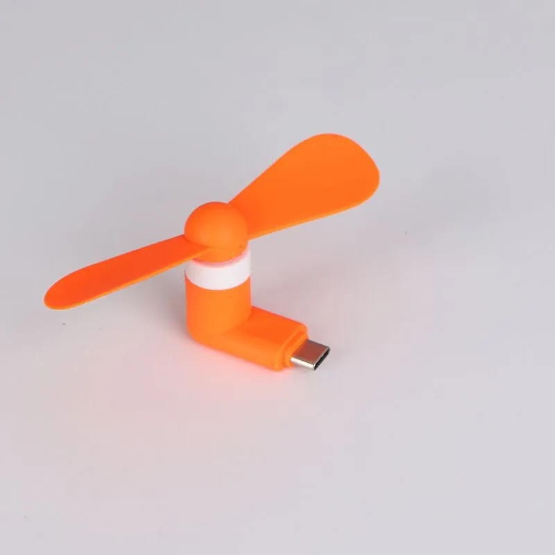 Wholesale Micro Portable USB Mini Fan Phone Accessory For Android Smartphone Random Color DHL 