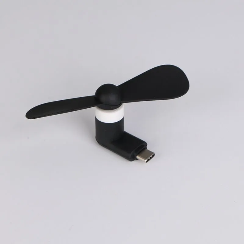 Wholesale Micro Portable USB Mini Fan Phone Accessory For Android Smartphone Random Color DHL 