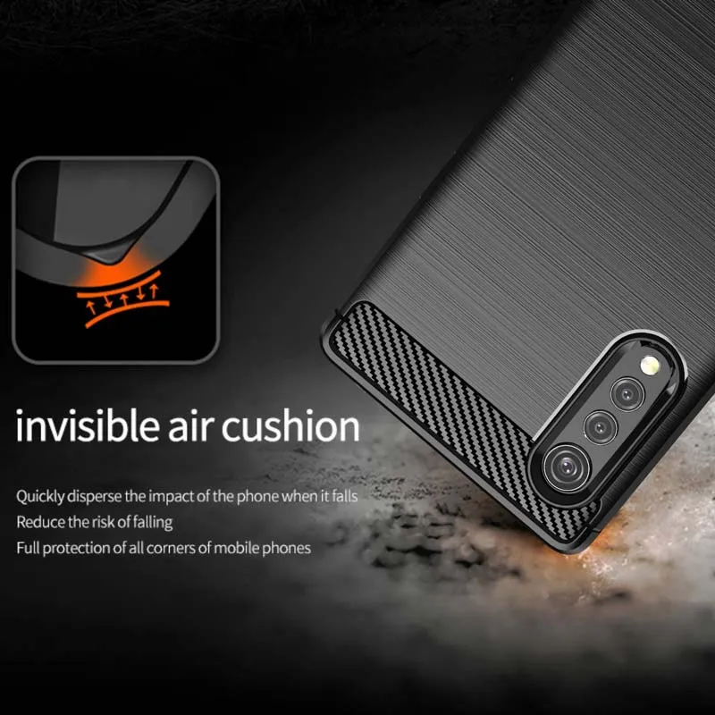 Carbon Fiber Brushed Texture Phone Cases for iPhone 15 Pro Max LG Velvet Stylo 7 5G K22 Plus K42 K52 K62 K92 Samsung S24 Ultra