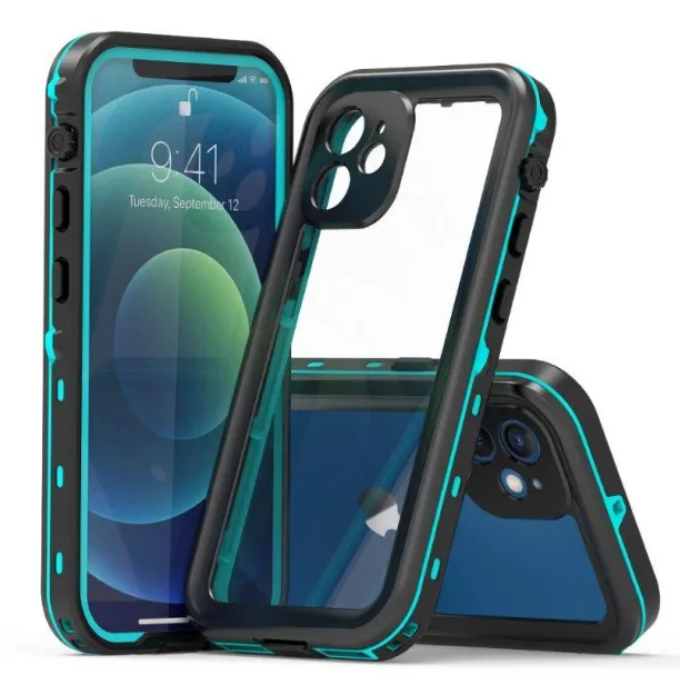 For iphone 11 12 XS Max X 8 7 Plus Samsung Galaxy S20 Note 20 Waterproof case cover Water Shock Proof Wireless Charger