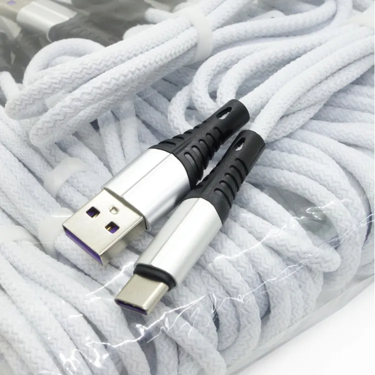 3A Fast Speed charging 1M 3FT Braided Fabric Nylon Type c Usb Cables Micro usb Cable