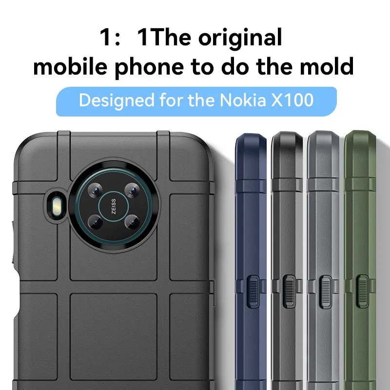 Rugged Shield Heavy Duty Cases Shockproof TPU Silicone Back Cover For Nokia G400 X100 G50 XR20 G10 G20 6.3 X10 X20 1.4 5.4 3.4 2.4 1.3 8.3 5G 5.3 2.3 1.3 C3 3A