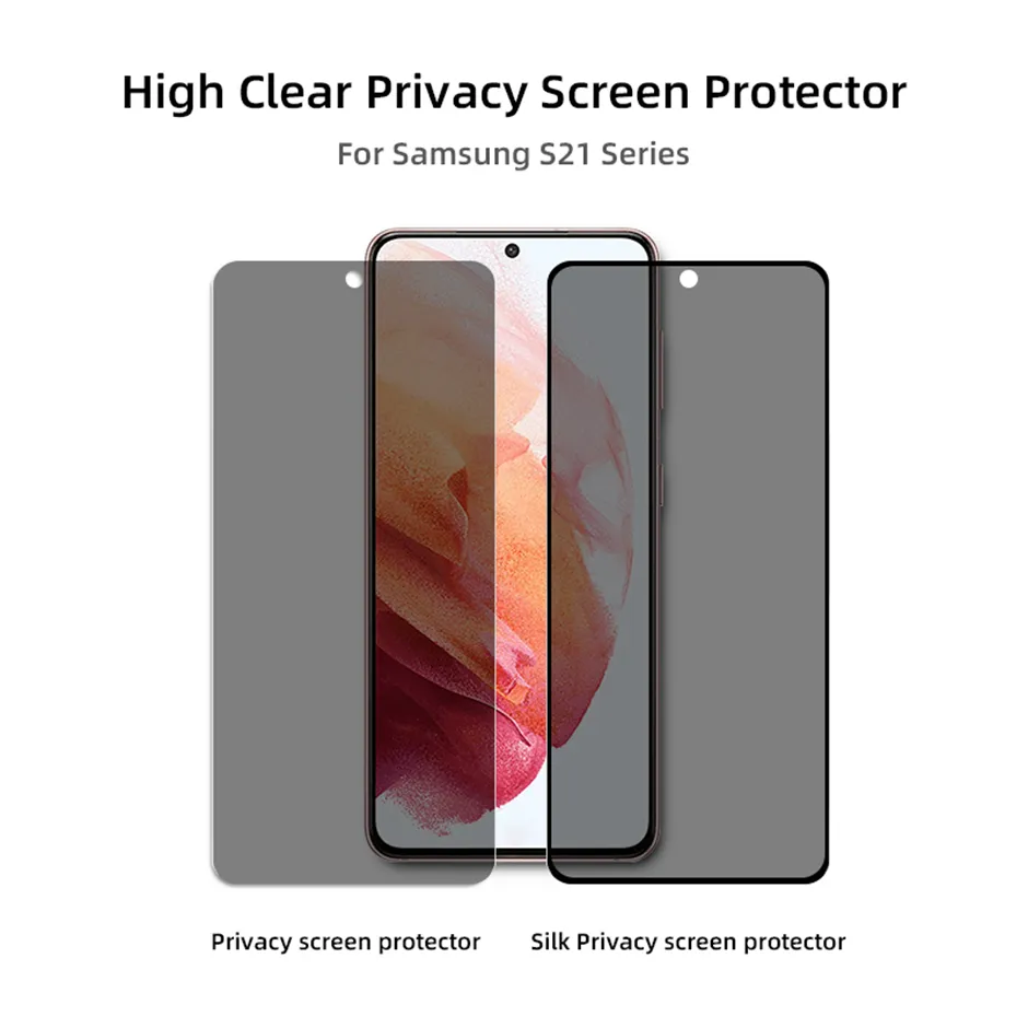 Privacy tempered Glass Phone screen protector for Samsung Galaxy A55 A35 A25 A15 A05 A05S S23FE A54 A34 A24 A14 A04 A73 A53 A33 A23 A13 5G Full cover anti-spy glass