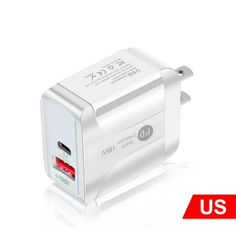 High Speed 25W 20W 18W Eu US AC Home Travel PD Charger USb-C Type c Power Adatpers For IPhone 15 11 12 13 14 Samsung S10 S20 htc