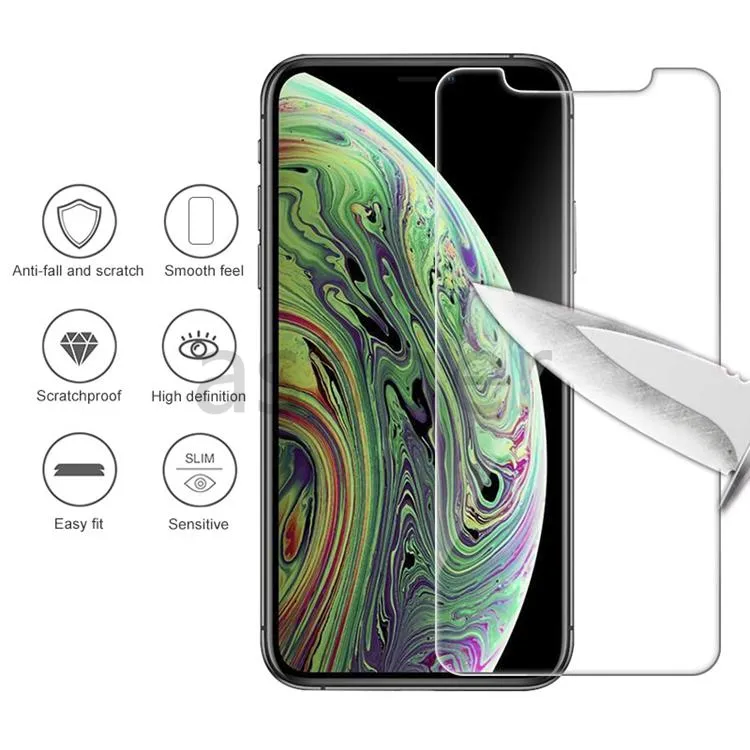 Screen Protector Tempered Glass for iPhone 15 14 13 12 mini 11 Pro X XS Max XR 7 8 Plus LG stylo 6 Samsung A51 A71 A52 A72 Protect Film 9H 0.33mm with Paper retail Box