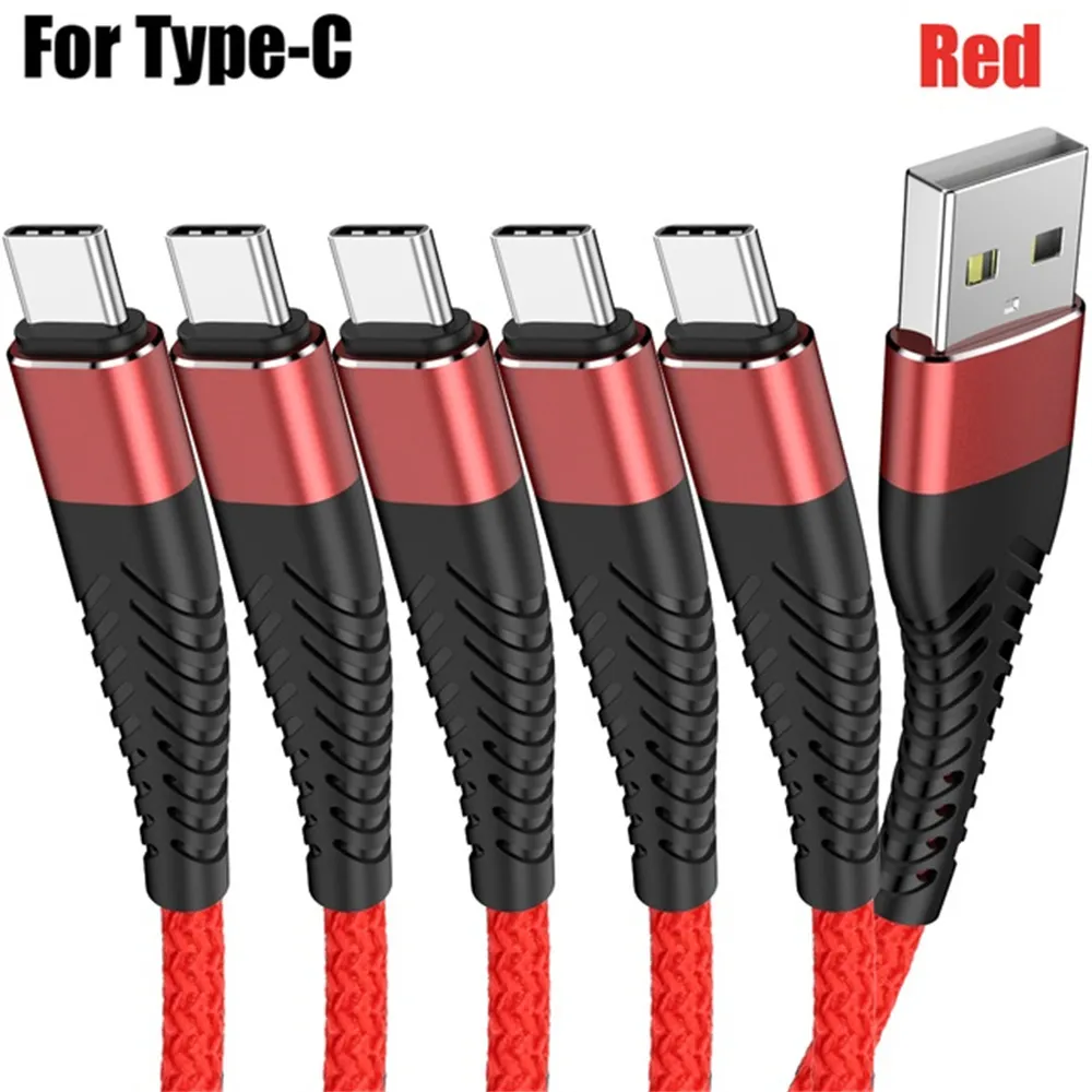 5V 3A Quick Charge cables 1m 2m 3m Micro Type c Braided Alloy Usb Cable For Samsung S8 s20 s10 s21 htc android phone pc