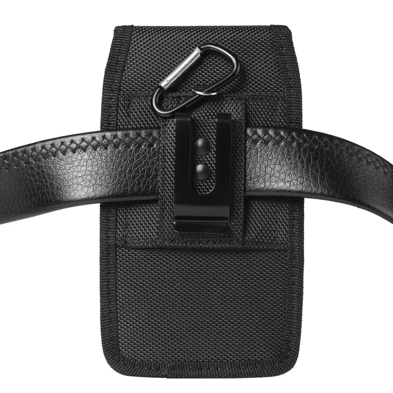 Outdoor Sport Travel Hiking Camping Rugged Cases Nylon PU Leather Holster Belt Clip Waist Pouch Carrying Bag For 3.5-6.8 inch Phone iPhone Samsung S21 Huawei MOTO LG