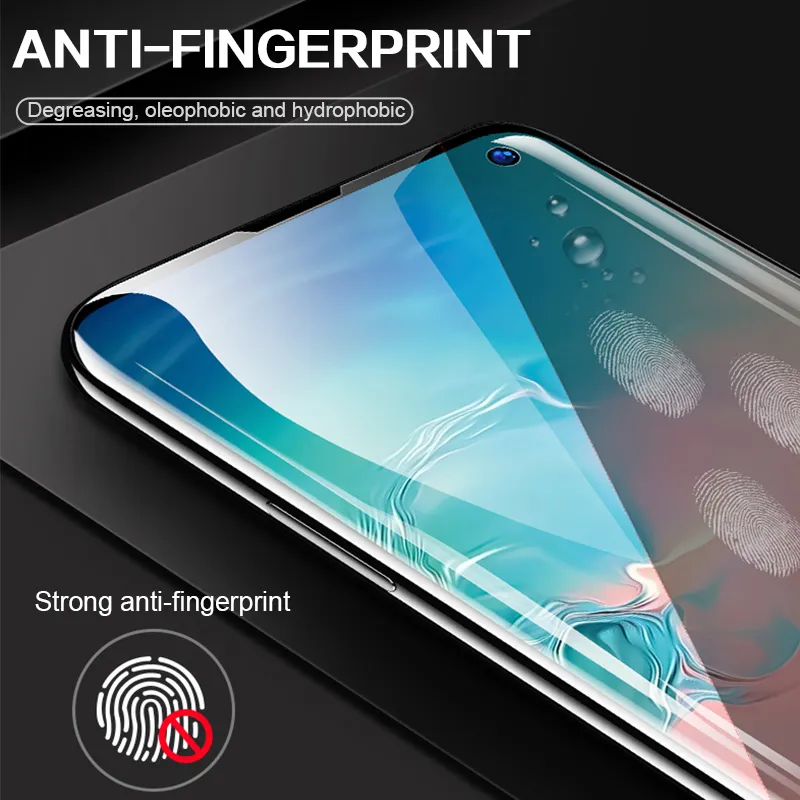 Full Coverage Curved 3D Cover Screen Protector Hydrogel Soft Film For Samsung S8 S9 Plus S10 S10e S20 S21 Note 8 9 10 20 Not tempered Glass