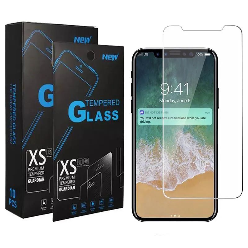 0.33 Clear Tempered Glass 2.5D Screen Protectors For iPhone 15 14 13 12 Pro 11 XS Max XR 8 Plus 7 Samsung A Series A10S A20S A21S A12 A22 A32 A52 A82 A02S A02 Protector