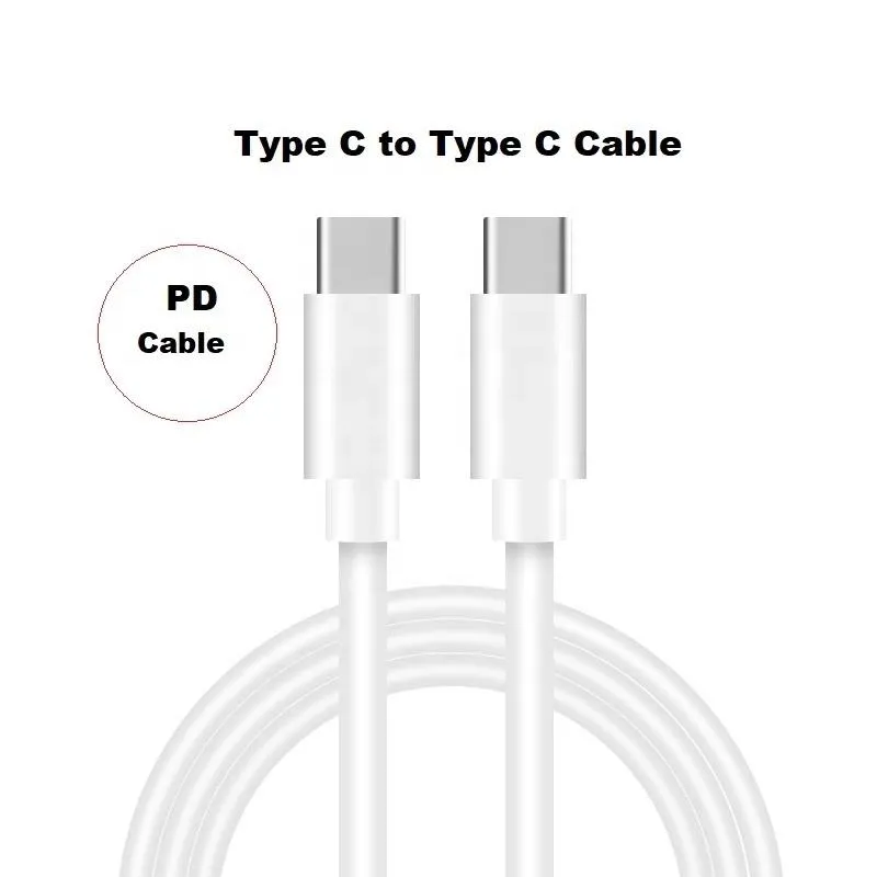 Type-C to C Cables High Speed Charging Cable Cord Compatible with PD USB-C Charger Laptop Samsung Huawei Phones 1M/2M DHL Express