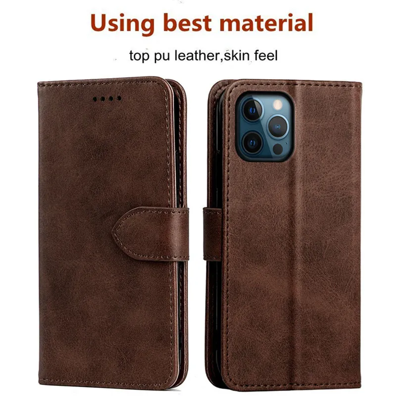 Retro PU Leather Wallet Flip Stand Cases For Iphone 15 Pro Max 14 13 12 11 XR XS 7 8 Plus Samsung S23 S24 Plus S24 Ultra A14 A05S A15 A54 A35 A55 5G Magnetic Card Slot Phone Case