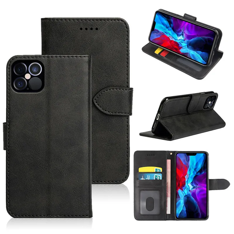 Retro PU Leather Wallet Flip Stand Cases For Iphone 15 Pro Max 14 13 12 11 XR XS 7 8 Plus Samsung S23 S24 Plus S24 Ultra A14 A05S A15 A54 A35 A55 5G Magnetic Card Slot Phone Case