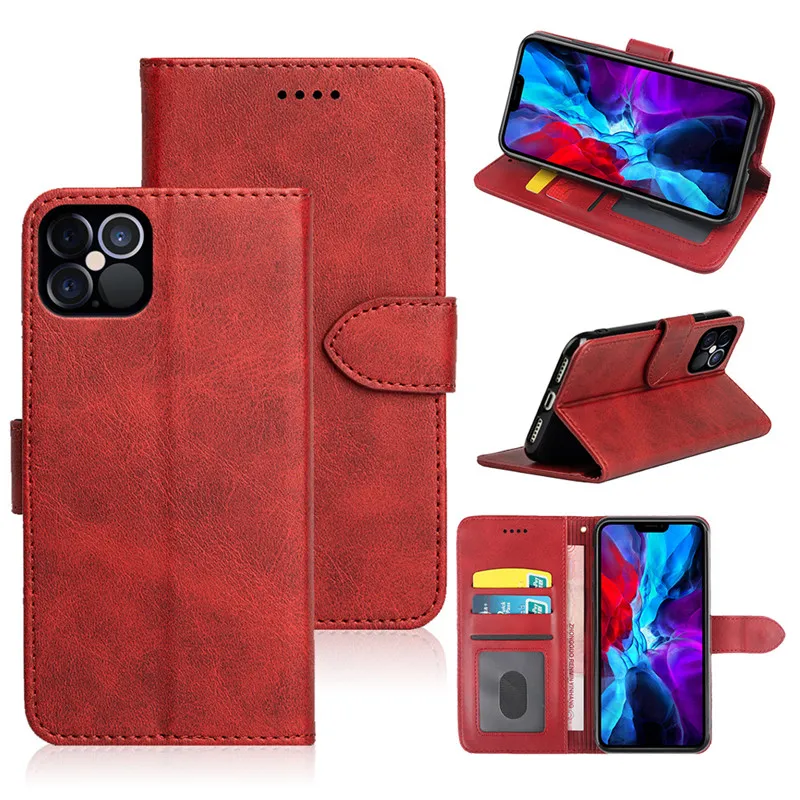 Retro PU Leather Wallet Flip Stand Cases For Iphone 15 Pro Max 14 13 12 11 XR XS 7 8 Plus Samsung S23 S24 Plus S24 Ultra A14 A05S A15 A54 A35 A55 5G Magnetic Card Slot Phone Case