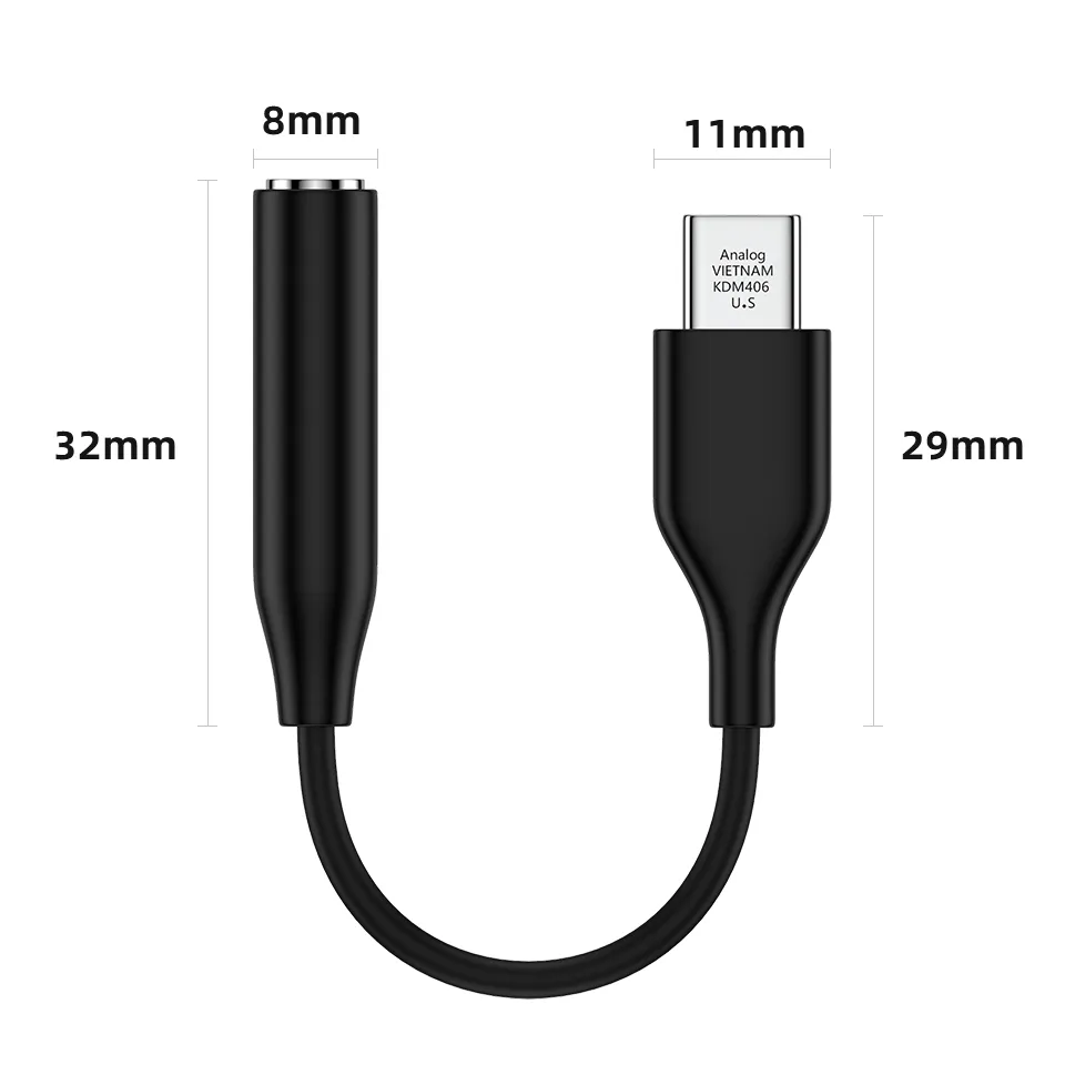 USB-C Type c To 3.5mm Cables Adapters Audio Cable Adapters Line For Samsung S20 S21 Plus Utral Note 20 21 Android phone With Retail BOX