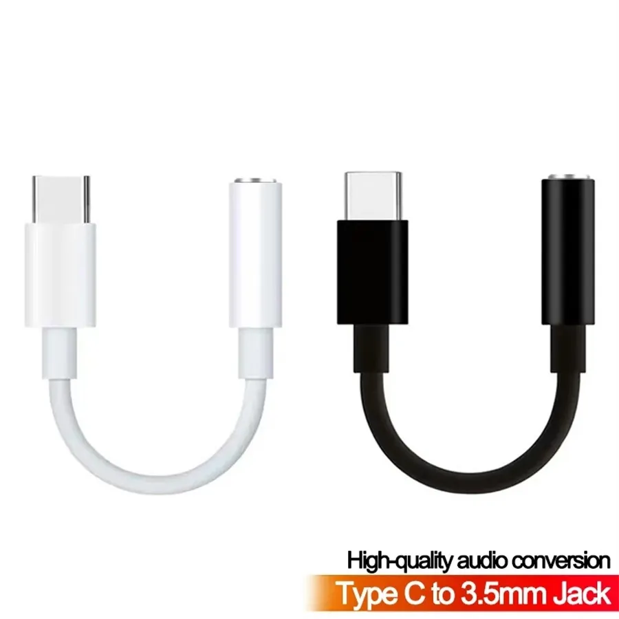 Type c to 3.5mm USB-C Earphone Headphone Jack Adapter Converter Cable Audio Aux Connector for samsung note 10 S20 S21 xiaomi huawei