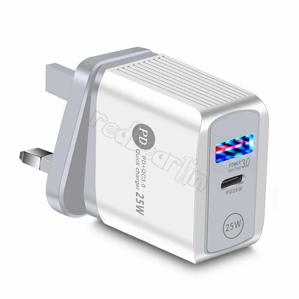 Fast Quick Charger 25W 18W 20W 12W PD USB-C Wall Charger Eu US UK Power Adapter For IPhone 12 13 14 15 Pro Samsung Huawei usb plug