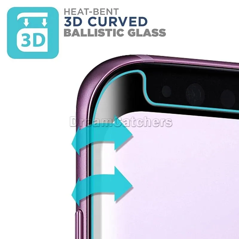 Case Friendly Tempered Glass 3D Curved No Pop up Screen Protector for Samsung Galaxy S23 S22 plus ultra 10 9 8 S7 edge S8 S9 S10 S20 S21 Note 20 with Retail Package Box