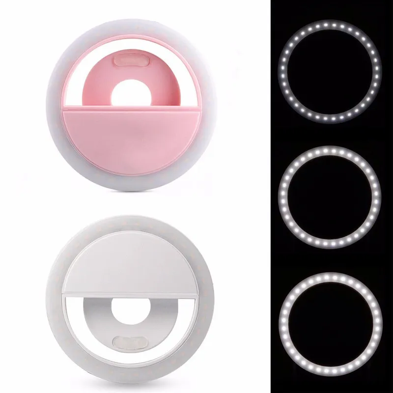 LED flash beauty fill selfie lamp outdoor selfie ring light rechargeable for all mobile phone