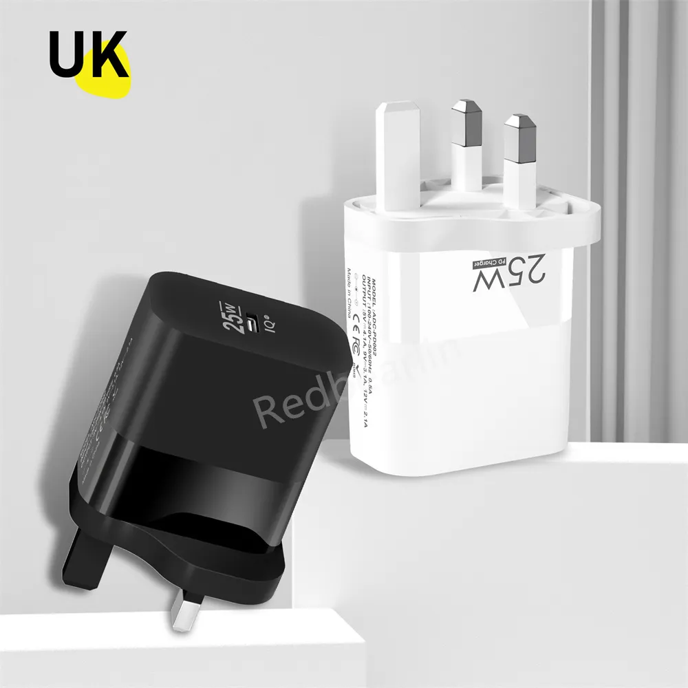 Fast Quick Phone Chargers 25W PD Type c Eu US AC Home Travel USB C Wall Charger Power Adapters For IPhone 12 13 14 15 Pro Max Samsung Htc Android phone With BOX