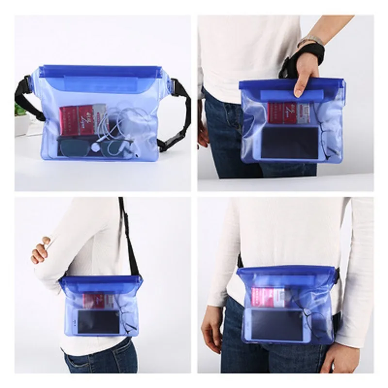 Three-layer sealed PVC storage waterproof pocket mobile phone waterproof bag