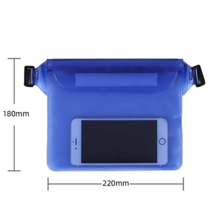 Three-layer sealed PVC storage waterproof pocket mobile phone waterproof bag