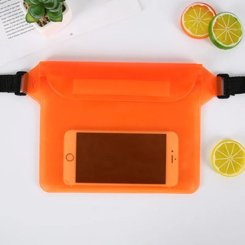 Three-layer sealed PVC storage waterproof pocket mobile phone waterproof bag