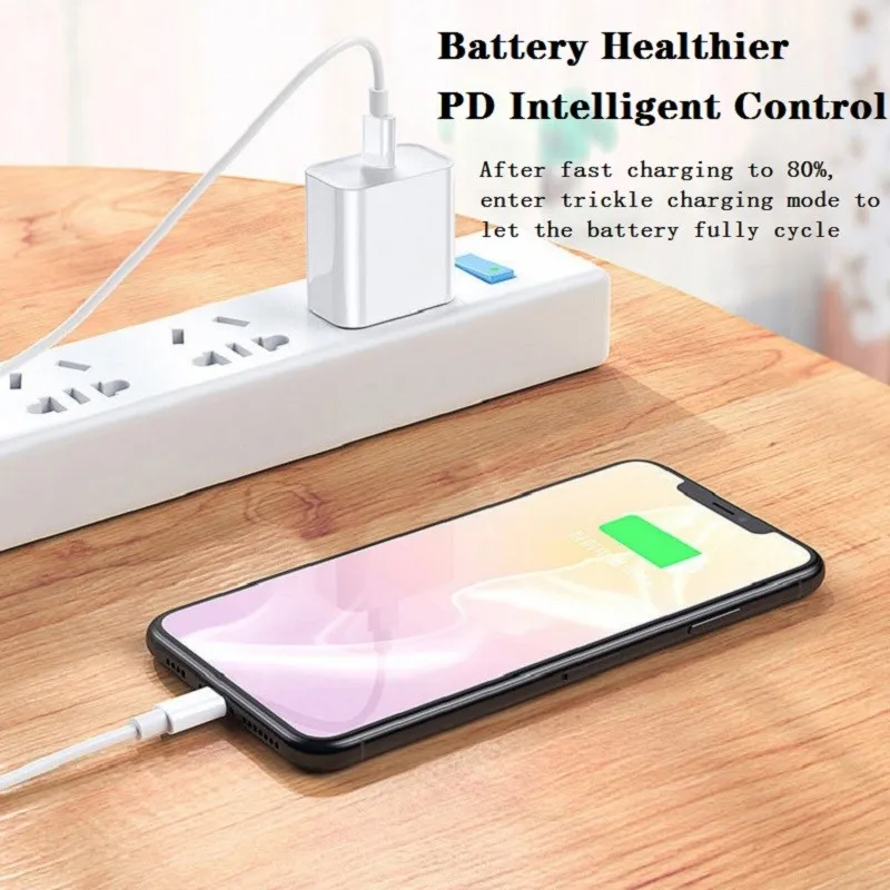 20W PD Charger for iPhone 12 Pro XS Max XR 8 Fast Charging USB Type C Wall Adapter Qucik Charge 3A Compatible with Samsung Xiaomi Huawei