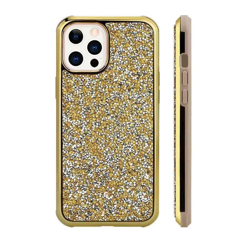 Luxury Diamond Bling Phone Cases For iPhone 13 12 pro max XR XS MAX X Rhinestone Glitter Back Cover