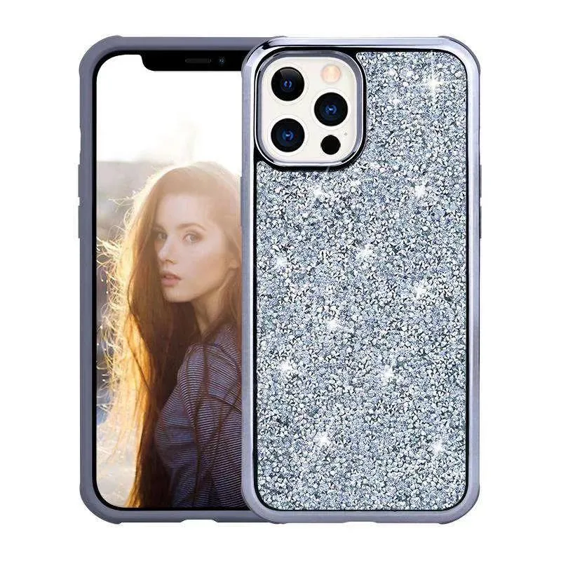 Luxury Diamond Bling Phone Cases For iPhone 13 12 pro max XR XS MAX X Rhinestone Glitter Back Cover