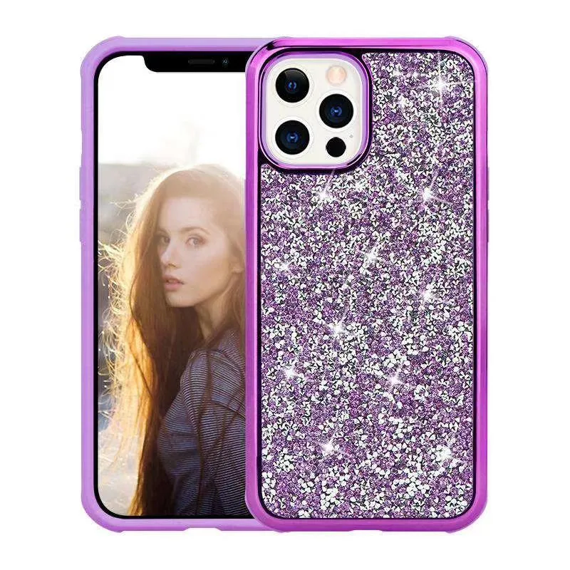 Luxury Diamond Bling Phone Cases For iPhone 13 12 pro max XR XS MAX X Rhinestone Glitter Back Cover