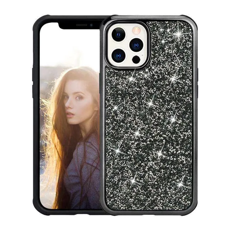 Luxury Diamond Bling Phone Cases For iPhone 13 12 pro max XR XS MAX X Rhinestone Glitter Back Cover