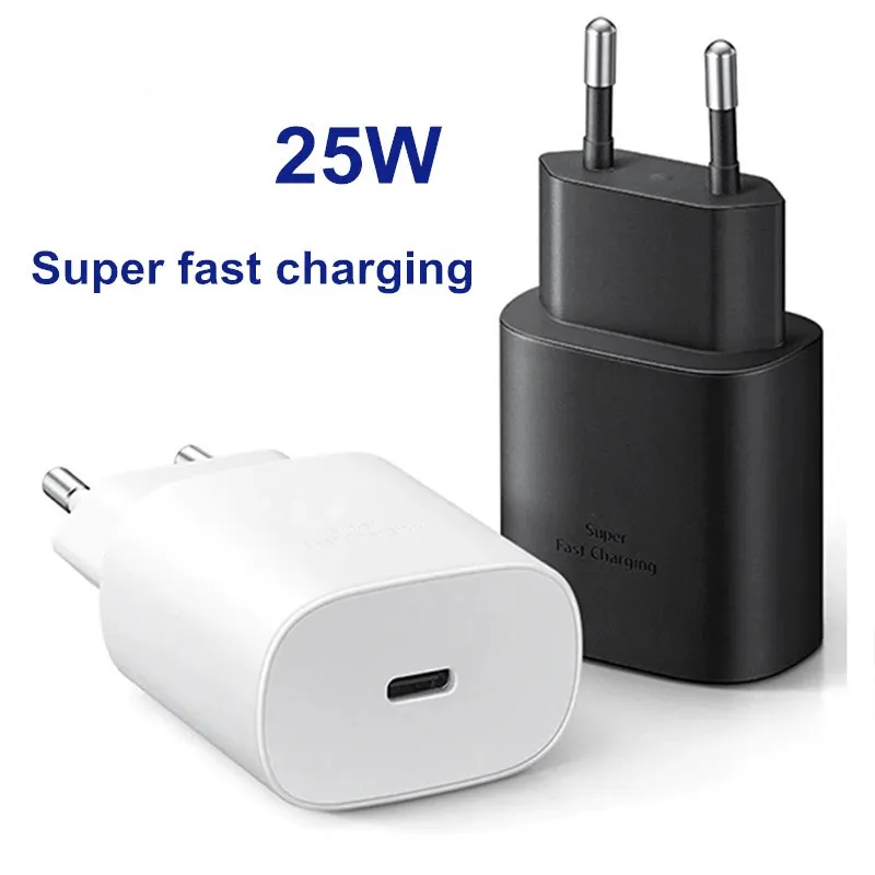 25W Wall adapters Charger with Type C Cable for Samsung Super Quick Charging Adapter Fast Charging