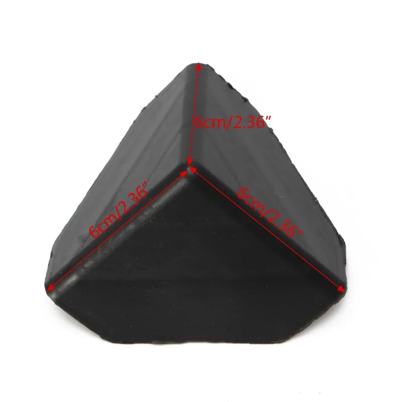 6cm* 6cm Black Plastic Triangle Corner Protector Cap For Express Carton Box Corner Guards