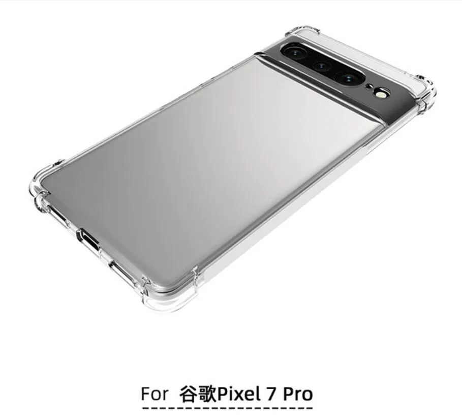 Cases For Google Pixel 6 6A 7 8 PRO TPU Silicone Clear Fitted Bumper Soft Case Transparent Back Cover