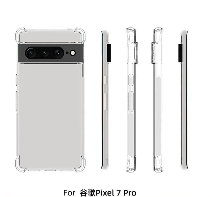 Cases For Google Pixel 6 6A 7 8 PRO TPU Silicone Clear Fitted Bumper Soft Case Transparent Back Cover