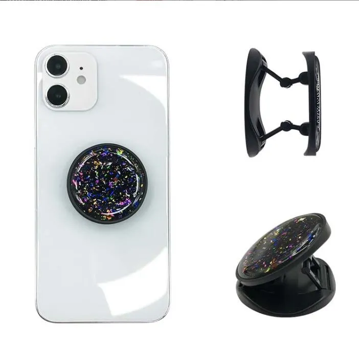 Fold Ring holder socket cute glitter Phone Stand for mobile smartphone Expanding finger holders grip