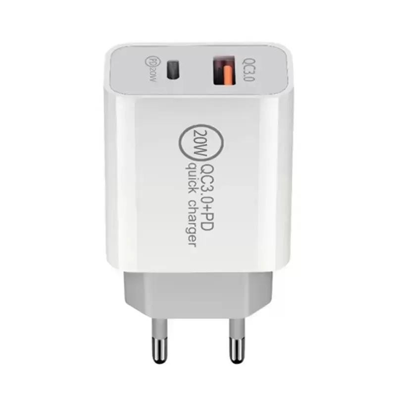 OEM 18W 20W Quick Charger QC 3.0 Type C USB PD Wall Charge EU US Plugs Fast Charging Adapter for iPhone 12 Pro Max USB-C Home Power Adapters without package