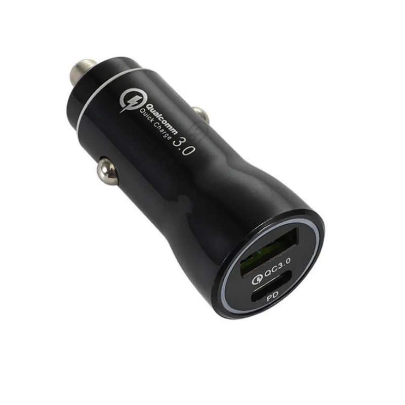 Car Charger Quick Charge QC3.0 SCP PD Type C 36W Fast USB Chargers Universal For iPhone For Samsung Phone With OPP bag package