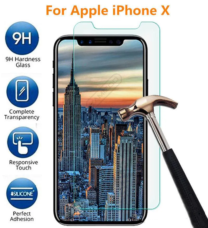 Tempered Glass 2.5D Screen Protectors For iPhone 15 14 13 12 Pro 11 XS Max XR 8 Plus 7 for Samsung A Series A10S A20S A21S A12 A22 A32 A52